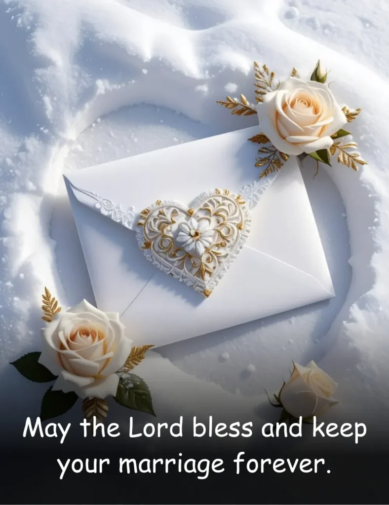 May the Lord bless and keep your marriage forever.
