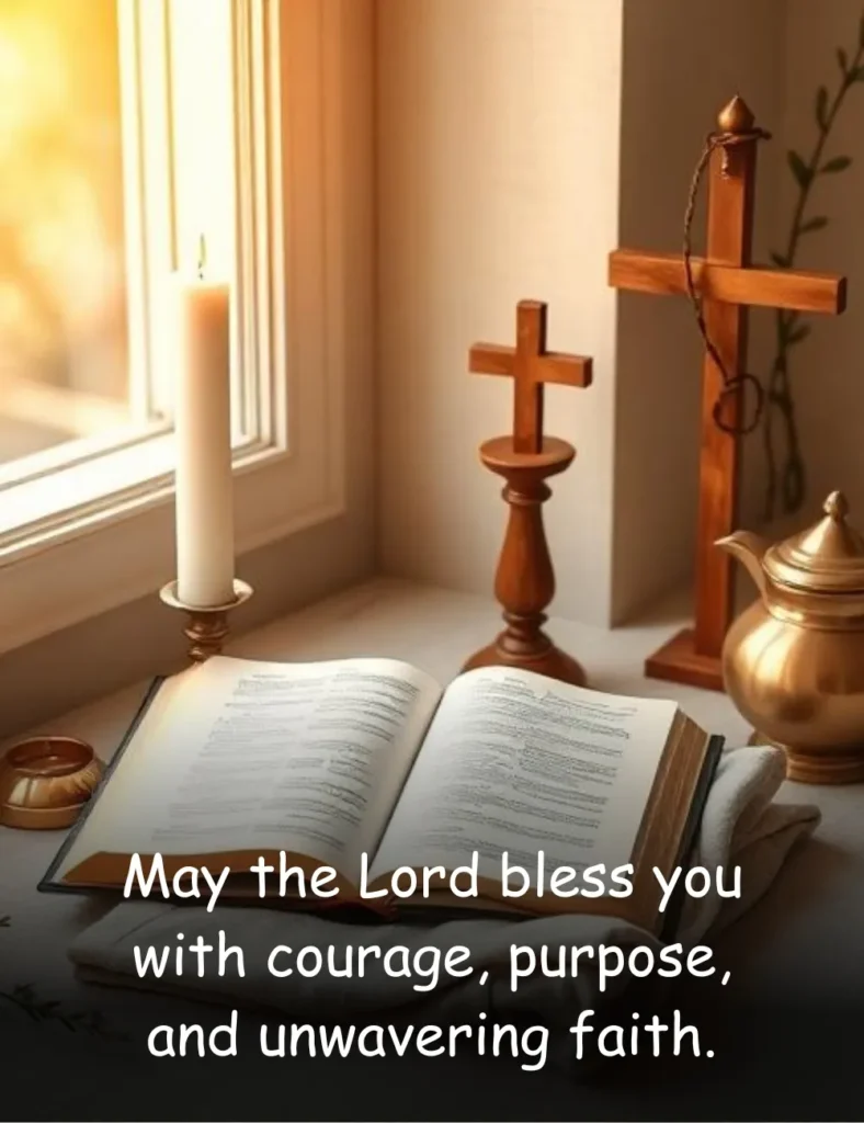 May the Lord bless you with courage, purpose, and unwavering faith.