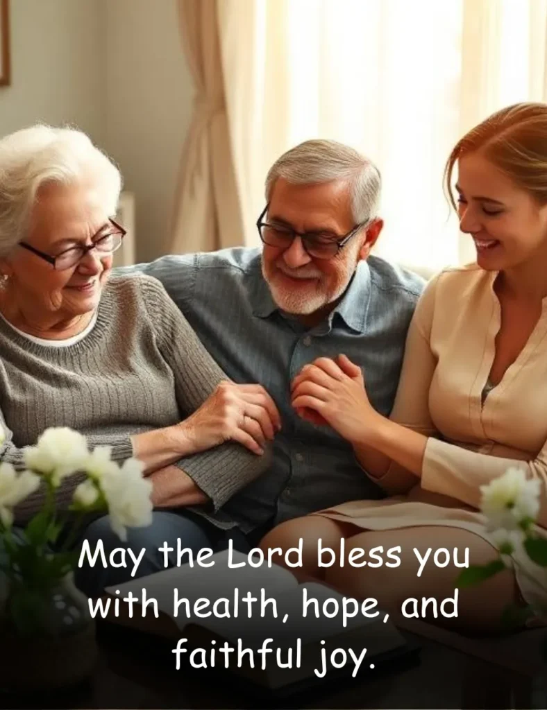 May the Lord bless you with health, hope, and faithful joy.