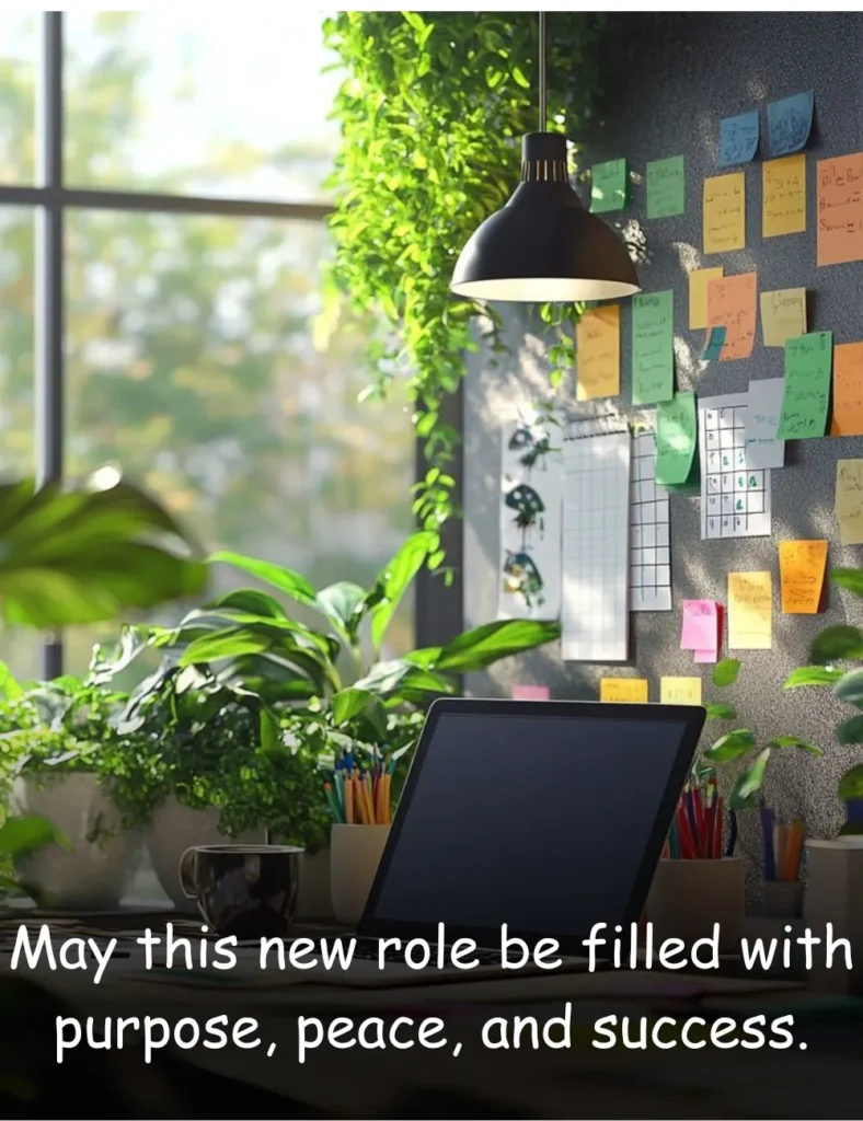 May this new role be filled with purpose, peace, and success.