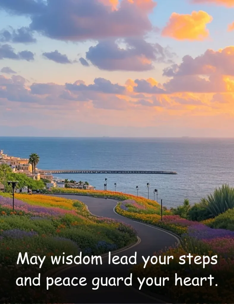 May wisdom lead your steps and peace guard your heart.