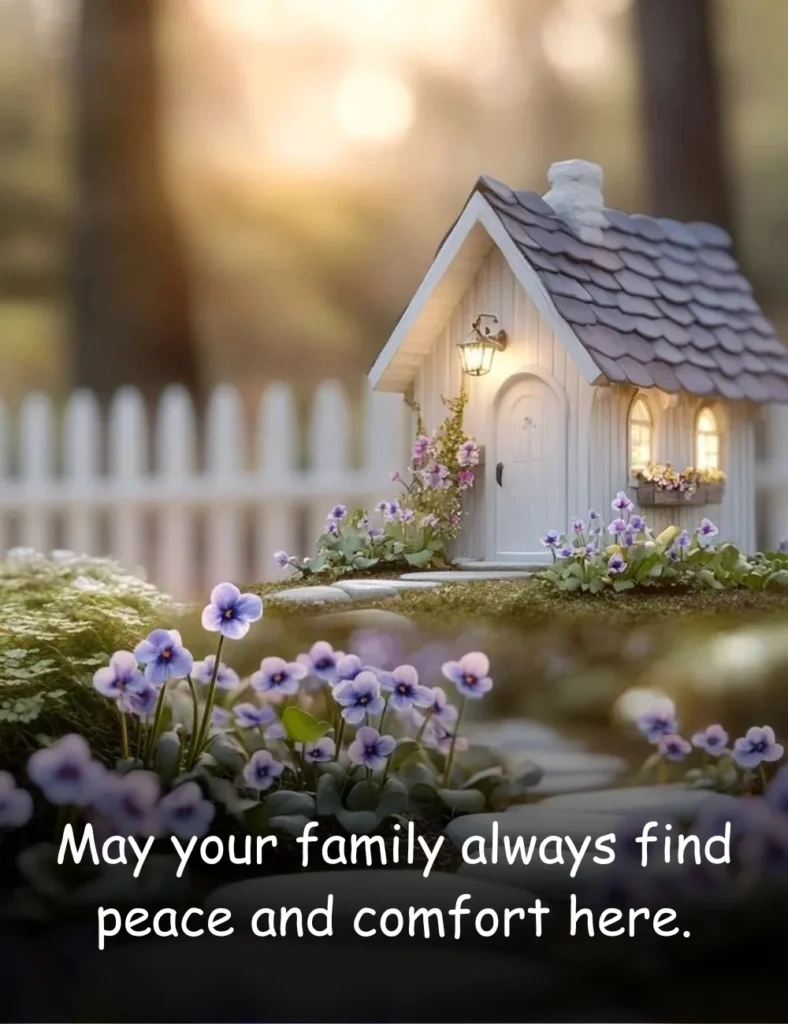 May your family always find peace and comfort here.