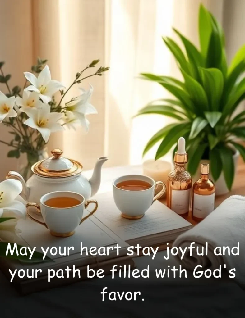 May your heart stay joyful and your path be filled with God's favor.