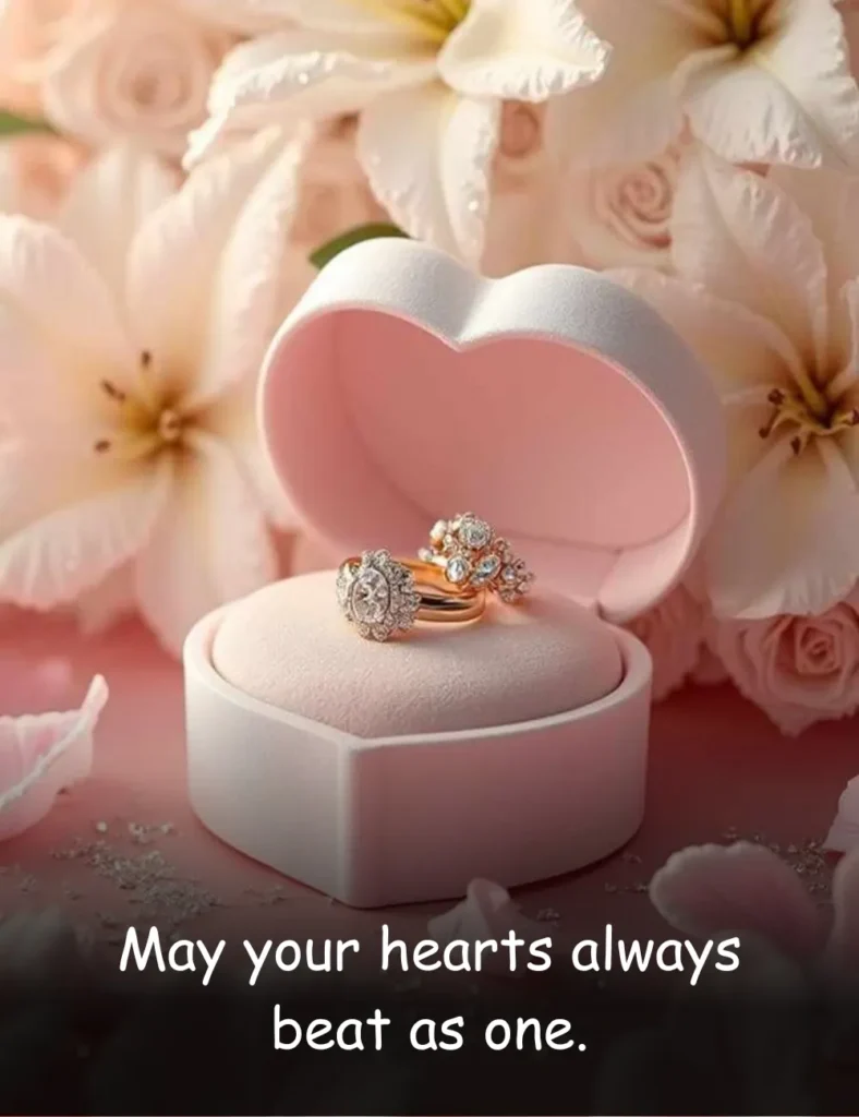 May your hearts always beat as one.
