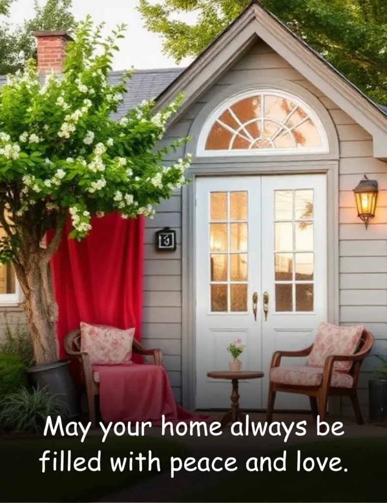 May your home always be filled with peace and love.