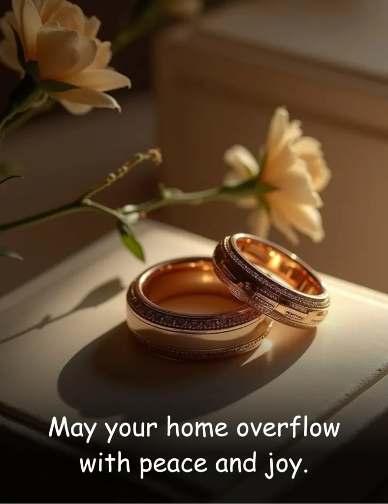 May your home overflow with peace and joy.