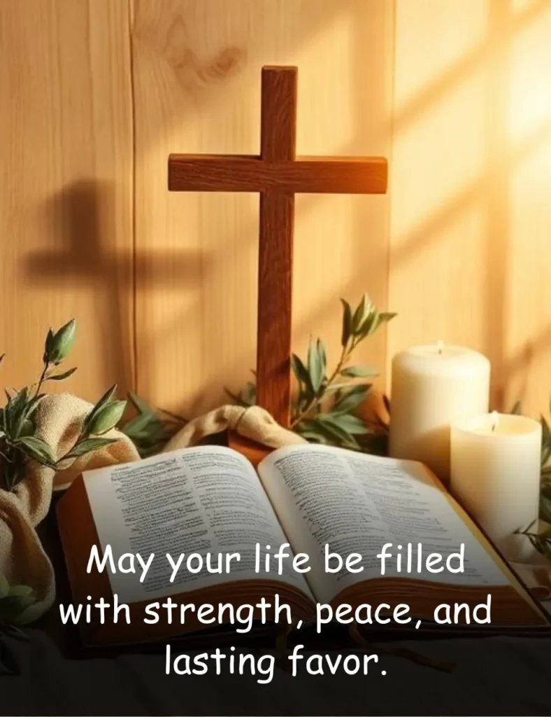 May your life be filled with strength, peace, and lasting favor.