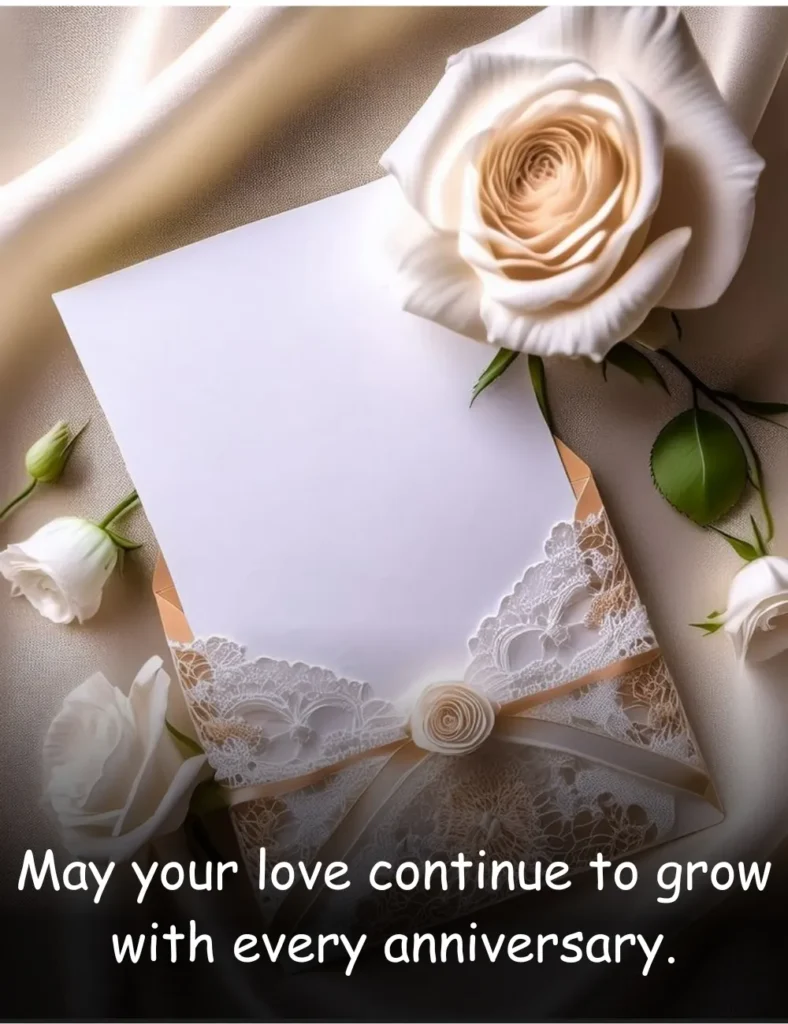 May your love continue to grow with every anniversary.