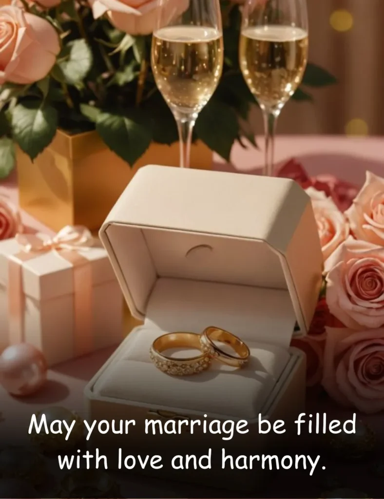 May your marriage be filled with love and harmony.