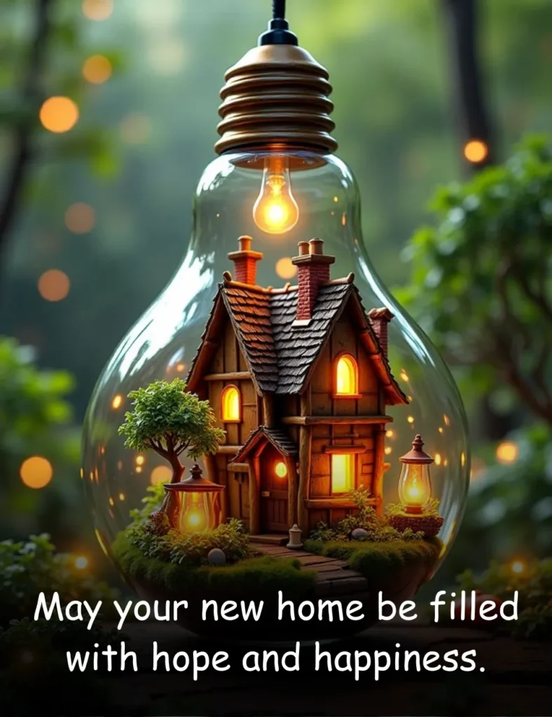 May your new home be filled with hope and happiness.