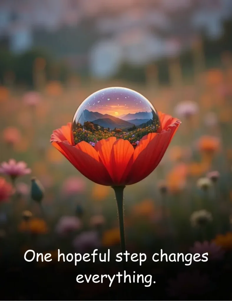 One hopeful step changes everything.