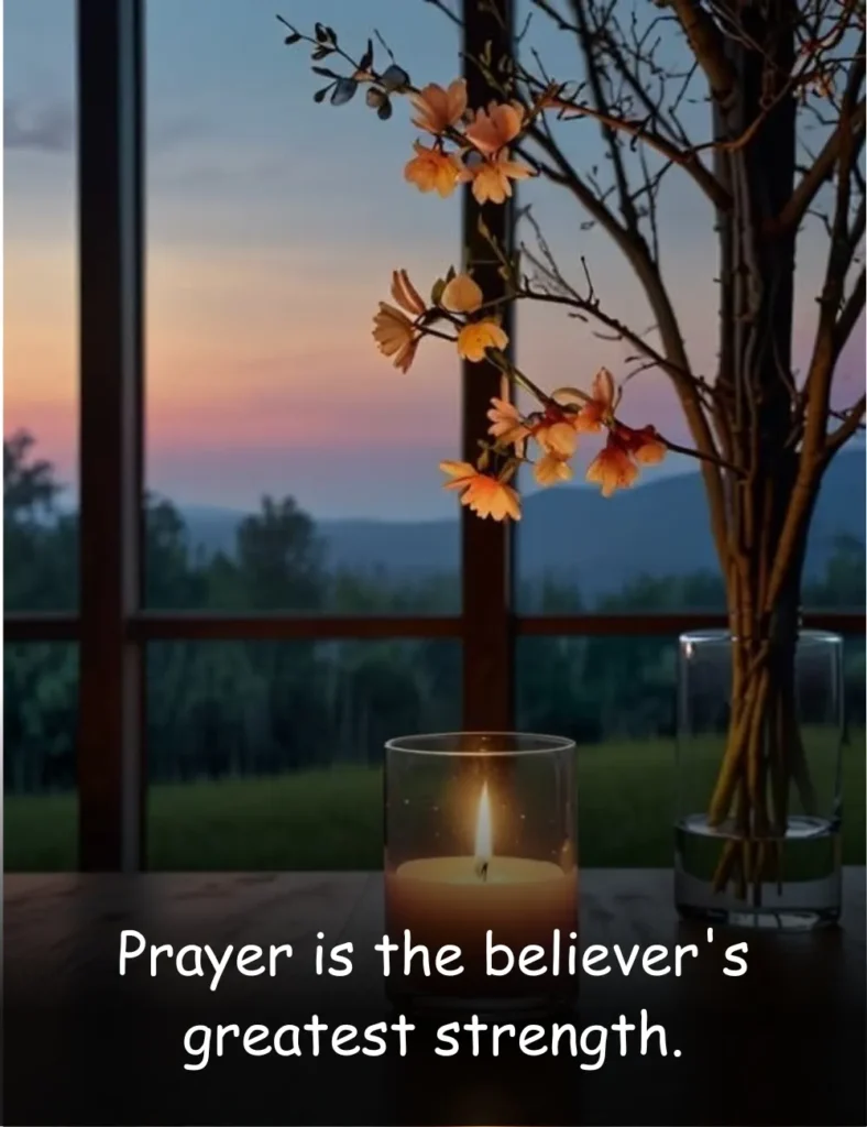 Prayer is the believer's greatest strength.