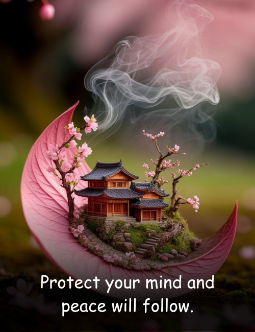 Protect your mind and peace will follow