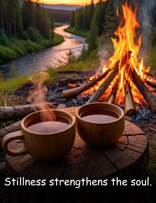 Stillness strengthens the soul