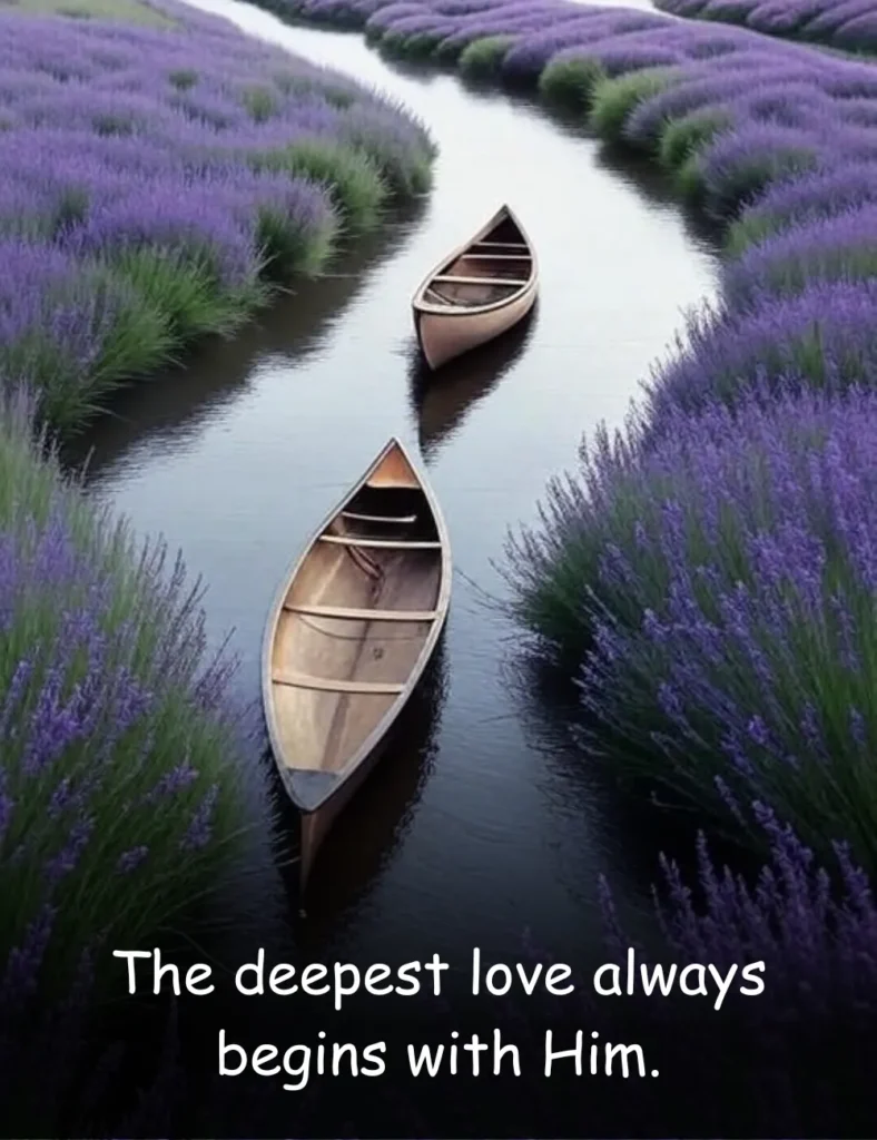The deepest love always begins with Him.