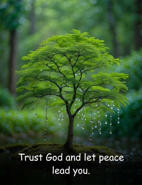 Trust God and let peace lead you