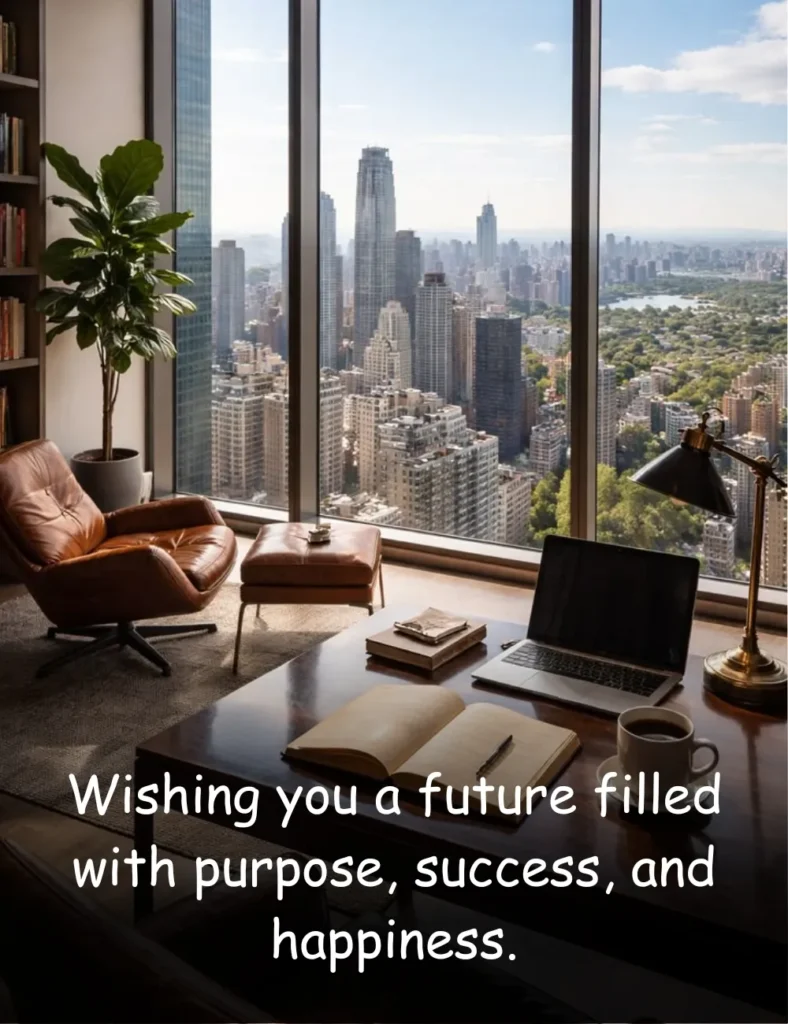 Wishing you a future filled with purpose, success, and happiness.